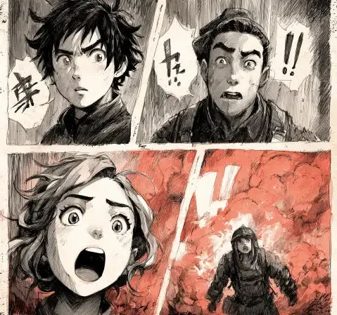 日常题材漫画封面：街角咖啡店
